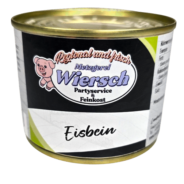 Eisbeinfleisch in Aspik Dosen