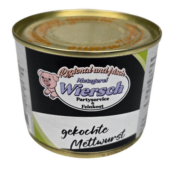 gekochte rheinische Mettwurst Dose