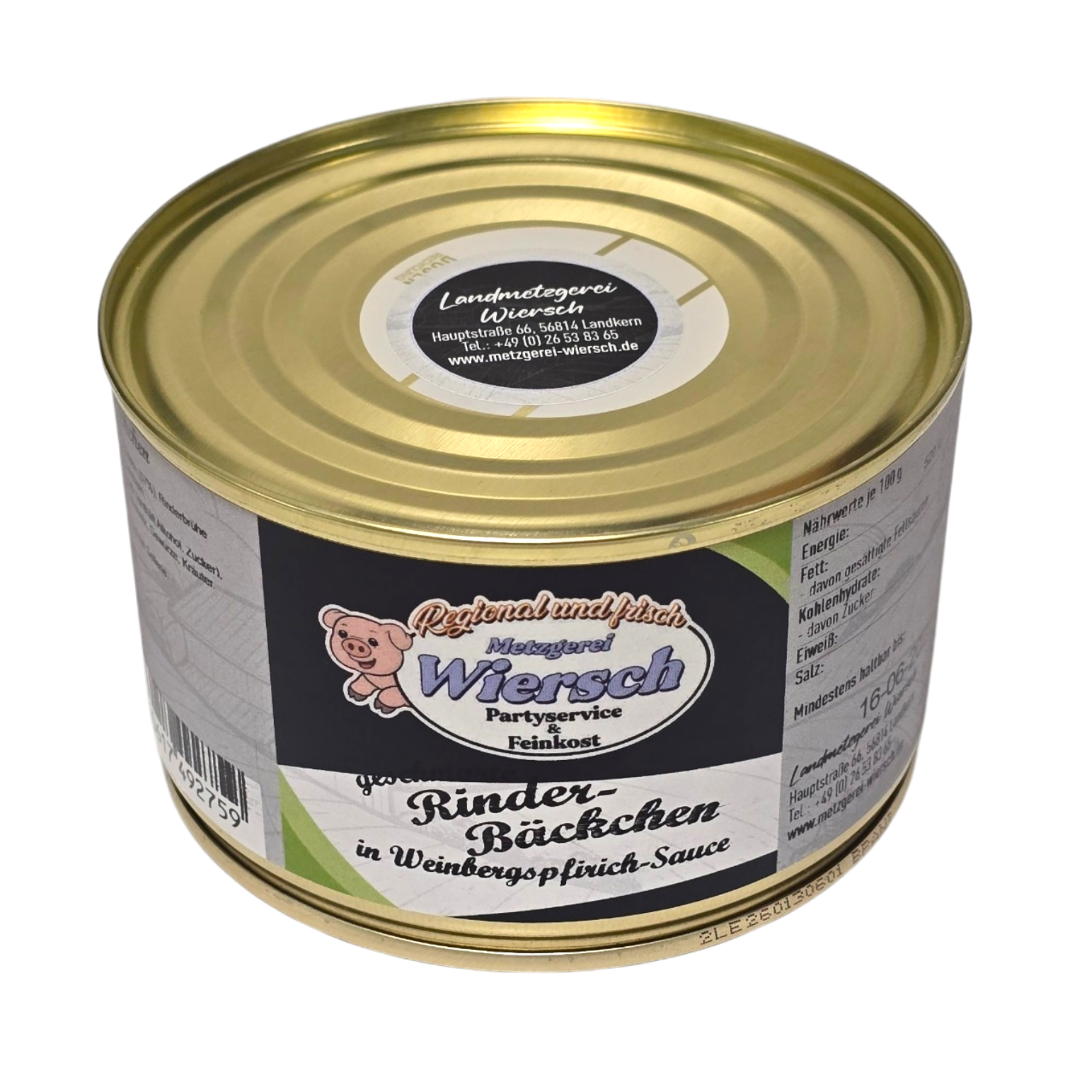 Geschmorte Rinderbäckchen in Weinbergspfirsich-Sauce (400g)