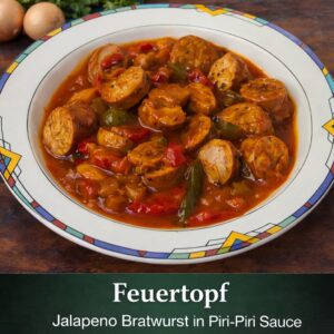 Feuertopf mit Jalapeño-Bratwurst der Metzgerei Wiersch